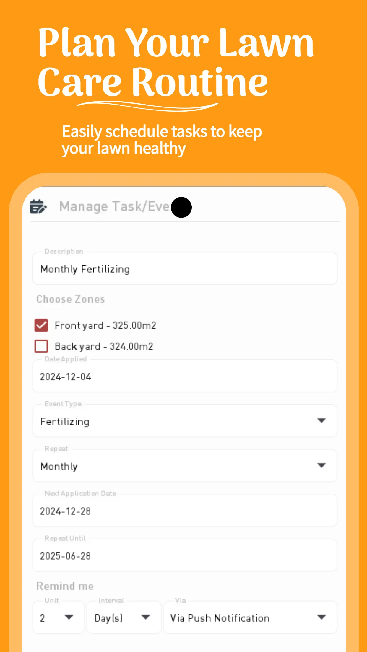 Lawn Care Scheduling
